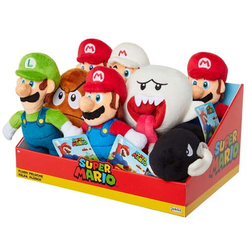 Nintendo Super Mario Plush Case of 8
