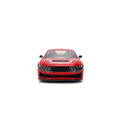 Bigtime Muscle 2024 Ford Mustang Dark Horse Glossy Red 1:24 Scale Die-Cast Metal Vehicle
