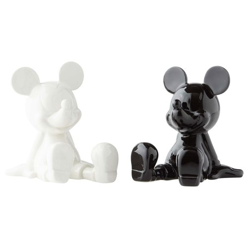Disney Black and White Mickey Mouse Salt and Pepper Shaker Set