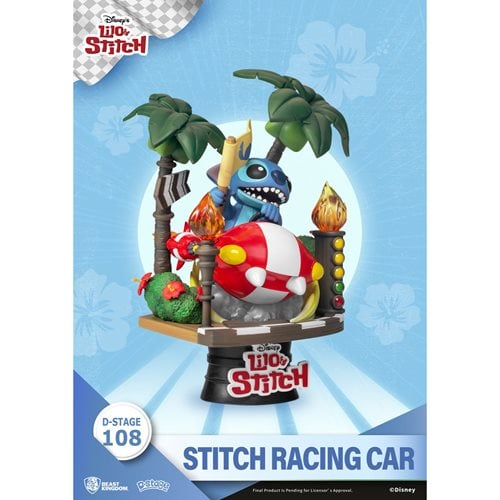 Lilo & Stitch Stitch Racing Car DS-108 D-Stage 6-Inch Statue