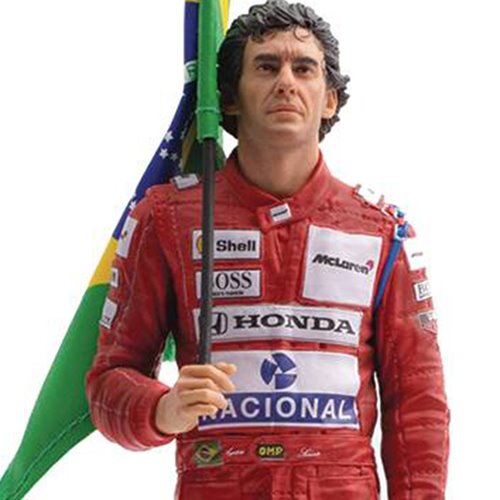 F1 GP Brazil 1991 Ayrton Senna Deluxe Art 1:10 Scale Statue