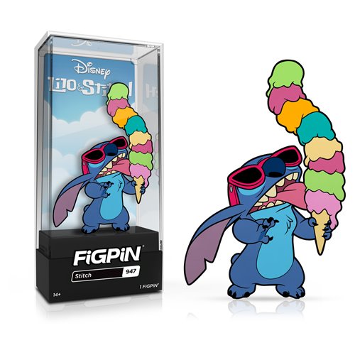 Lilo & Stitch Ice Cream Tower Stitch FiGPiN Classic 3-Inch Enamel Pin