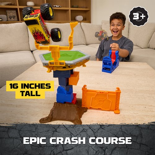 Monster Jam Smash and Bash Crash Course Playset