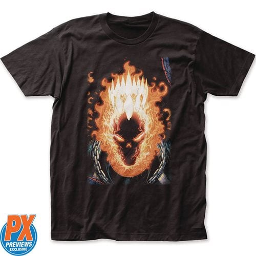 Marvel Ghost Rider Crown Black T-Shirt - Previews Exclusive