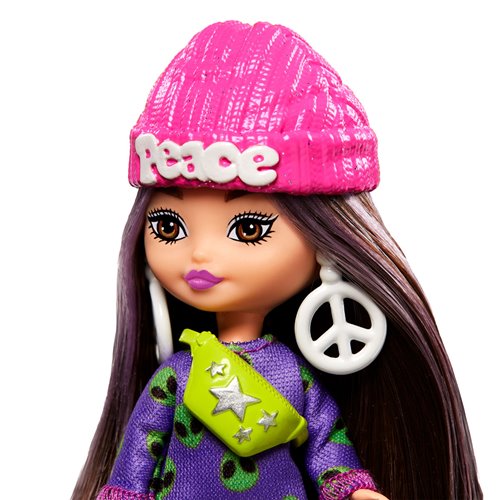 Barbie Extra Mini Minis Doll with Alien Print Hoodie