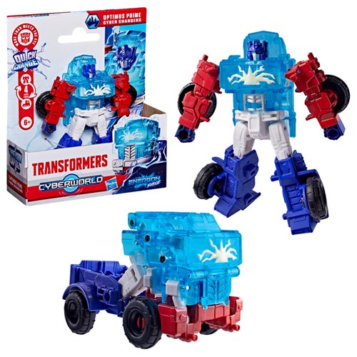 Transformers Cyberworld Optimus Prime Cyber Changers Energon Surge