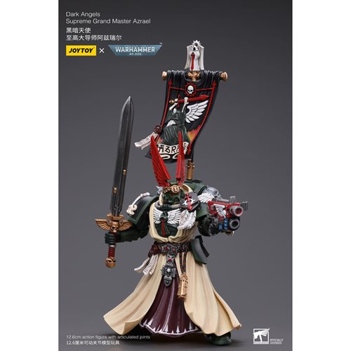 Joy Toy Warhammer 40,000 Dark Angels Supreme Grand Master Azrael 1:18 Scale Action Figure