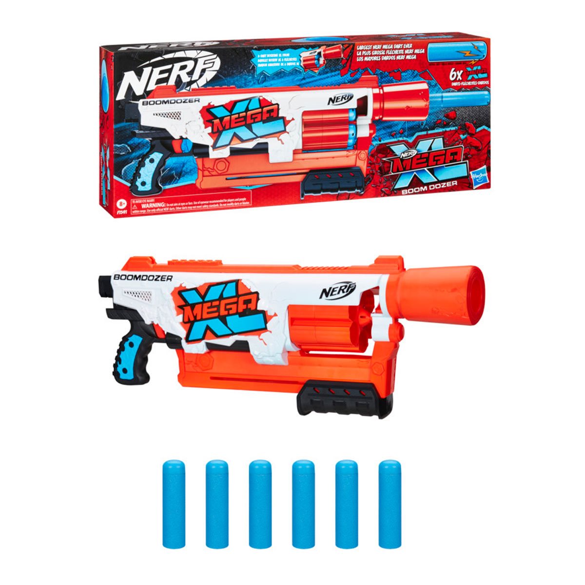 Nerf Mega XL Big Rig Blaster, 3 Nerf Mega XL Whistler Darts