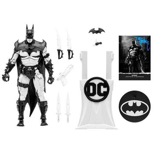 DC Batman McFarlane Sketch Gold Label Figure Signed EE Ex.