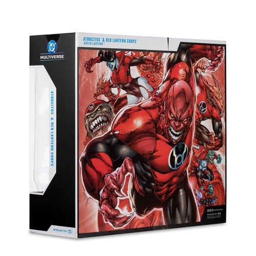DC Multiverse Atrocitus Megafig and Red Lantern Corps Green Lantern 7-Inch Scale Action Figure 2-Pac