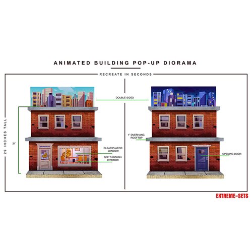 Animated Building Pop-Up 1:12 Scale Diorama