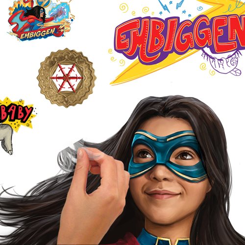 Ms. Marvel Peel and Stick Giant Wall Decals