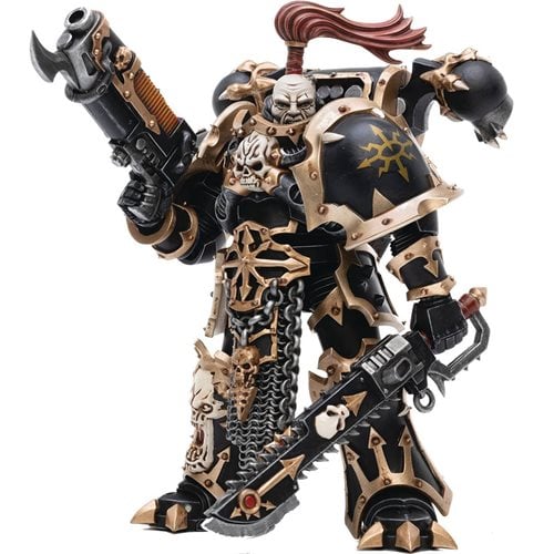 Joy Toy Warhammer 40,000 Chaos Space Marines Black Legion Havocs Champion Brother Slael 1:18 Scale Action Figure