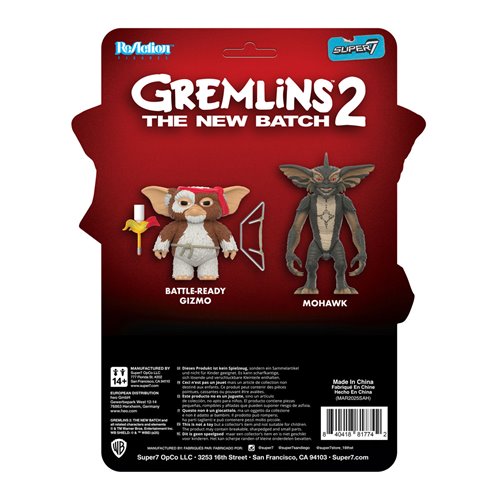 Gremlins 2 Gizmo (Character Card) 3 3/4-Inch ReAction Figure