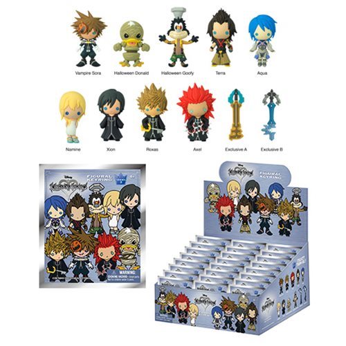 Monogram Kingdom Hearts Series 3 3D Figural Keyring 3/" Earth Shaker Exclusive A