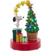Peanuts Snoopy and Woodstock Light-Up Tree Musical Table Piece