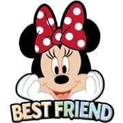 Minnie Mouse Head Best Friend Novelty Magnet