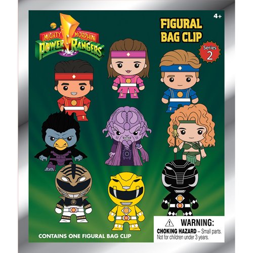 Power Ranger Series 2 3D Foam Bag Clip Random 6-Pack