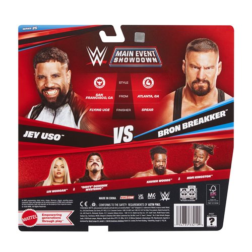 WWE Showdown S25 Bron Breakker vs Jey Uso Figure 2-Pck