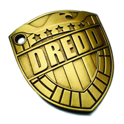 Judge Dredd Comic Badge 1:1 Scale Prop Replica