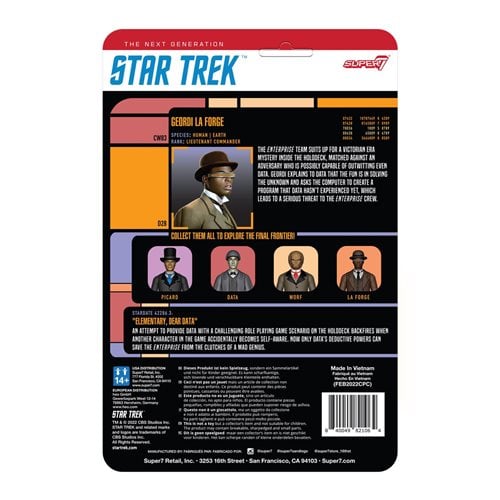 Star Trek: The Next Generation Elementary Geordi 3 3/4-Inch ReAction Figure
