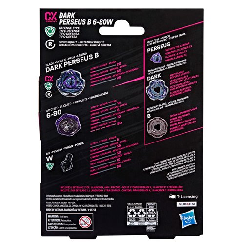 Beyblade X Dark Perseus B 6-80W CX Starter Pack Set
