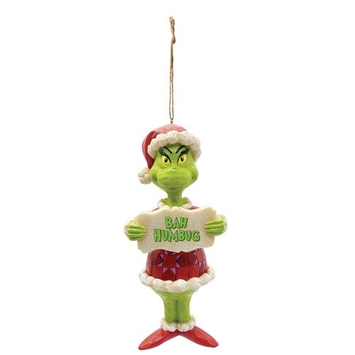 Dr. Seuss The Grinch Grinch Bah Humbug by Jim Shore Holiday Ornament
