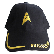 Star Trek Engineering Adjustable Black Hat