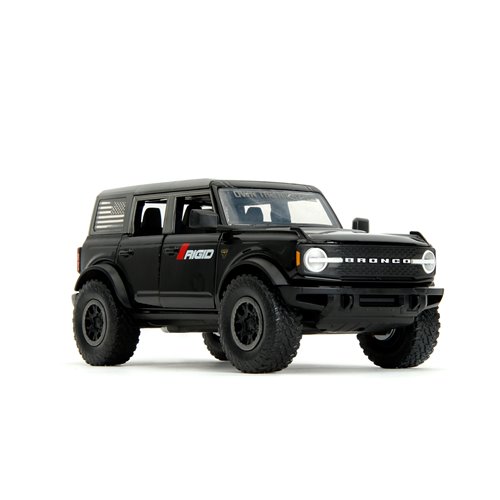 Just Trucks 2021 Ford Bronco 1:24 Scale Die-Cast Metal Vehicle with Tire Rack