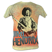 Jimi Hendrix Guitar Yellow T-Shirt