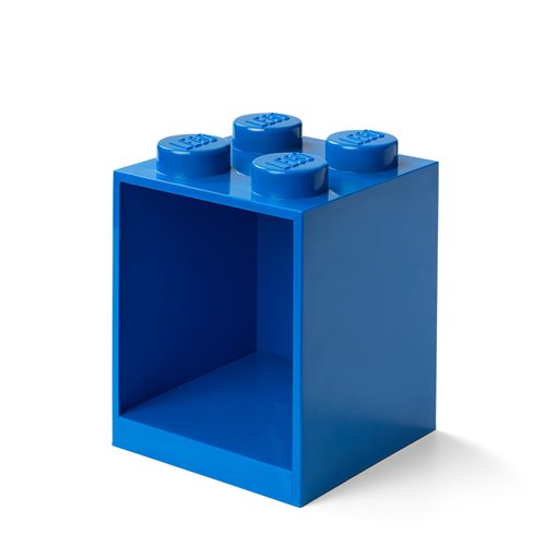 LEGO Blue 4 Knob Brick Shelf