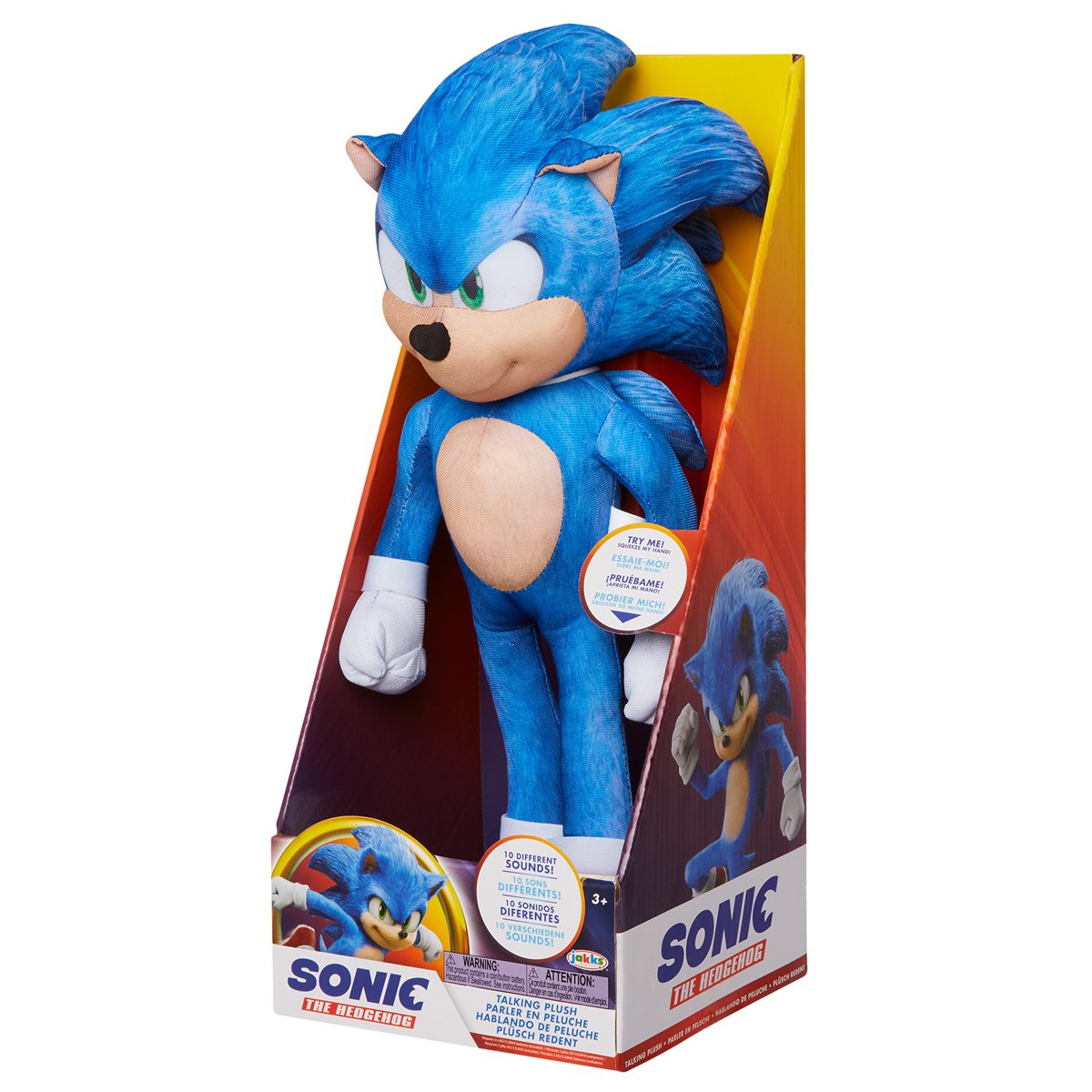 sonic hedgehog plush toy