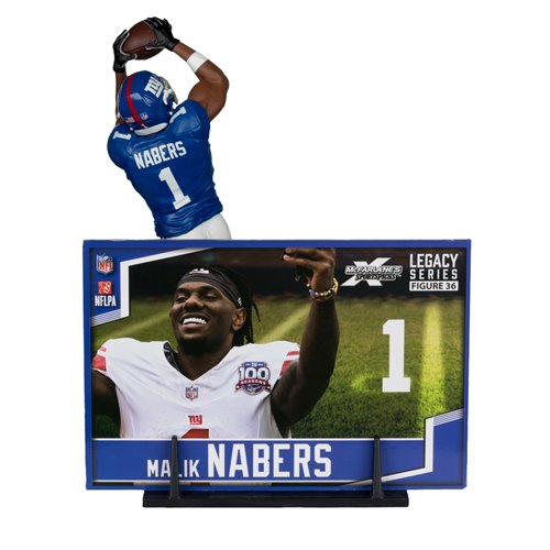 NFL SportsPicks 2025 New York Giants Malik Nabers 7-Inch Scale Posed Figure