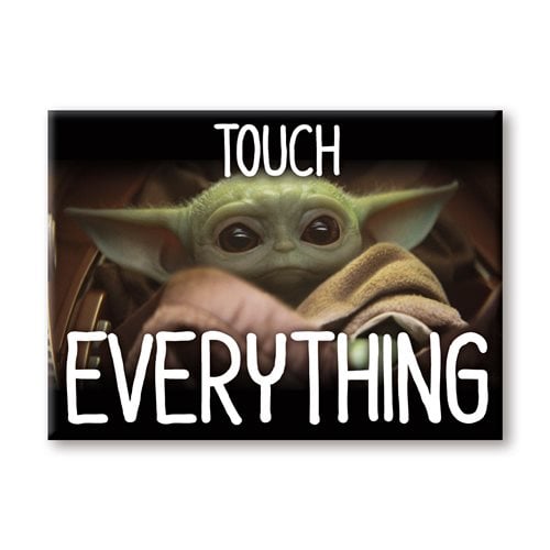 The Mandalorian The Child Touch Everything Flat Magnet