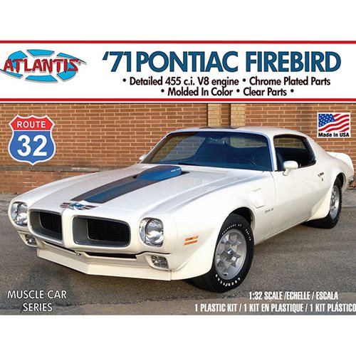 1971 Pontiac Firebird 1:32 Scale Plastic Model Kit