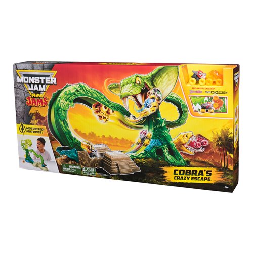 Monster Jam Mini Jams Cobras Crazy Escape Playset
