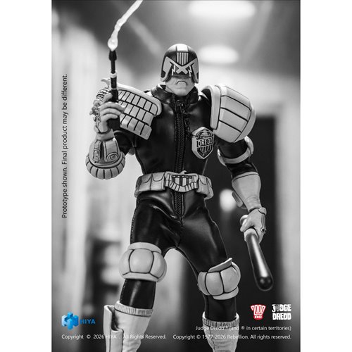 Judge Dredd Special Police Black and White Super Ultimate Series 1:12 Scale Action Figure