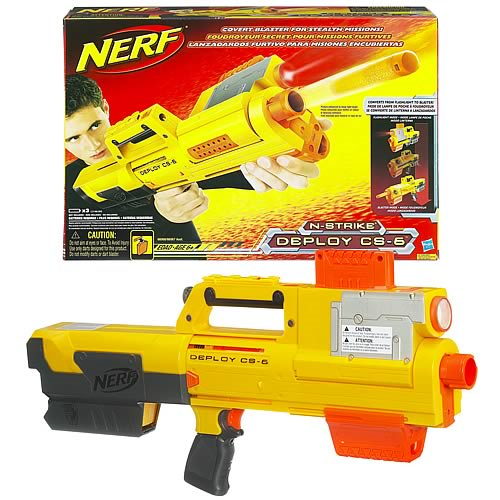 Brand New NERF N-Strike DEPLOY CS-6 Clear DART BLASTER 