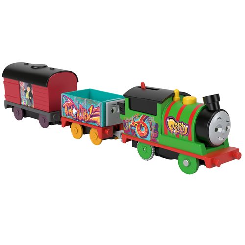 Thomas and Friends Graffiti Percy Motorized Engine Vehicle
