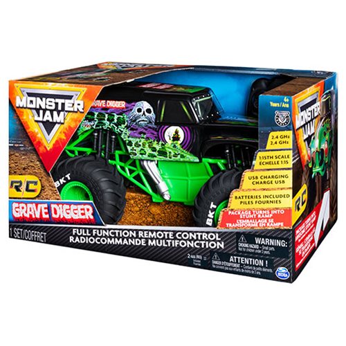 Monster Jam Grave Digger 1:15 Scale Remote Control Monster Truck