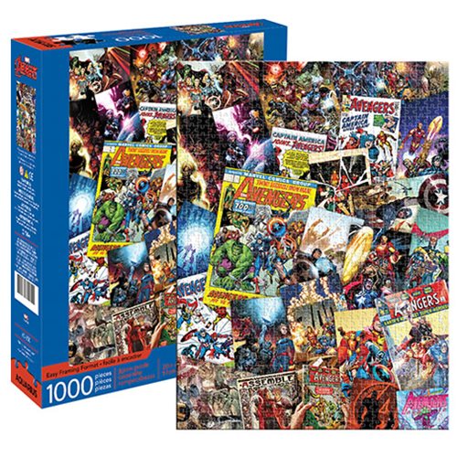Avengers Comic Collage 1000-Piece Puzzle