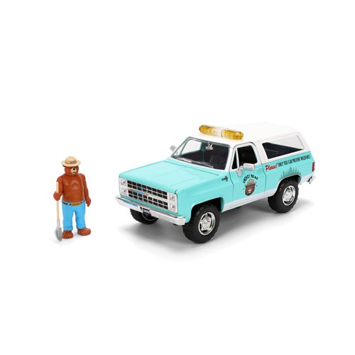 Hollywood Rides Smokey Bear 1980 Chevrolet Blazer 1:24 Scale Die-Cast Metal Vehicle with Smokey Bear
