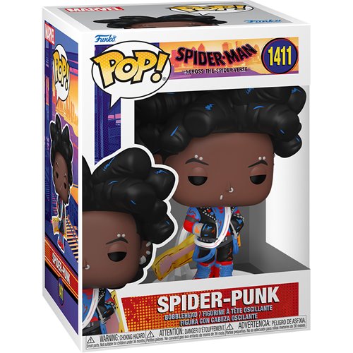 Spider-Man Across The Spider-Verse Spider-Punk Unmasked Funko Pop! Vinyl Figure