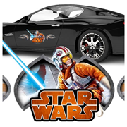 Star Wars Luke Skywalker Action Series Vehicle Graphic