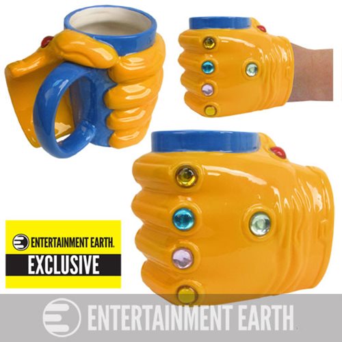 Marvel Thanos Infinity Gauntlet 16 oz. Prop Replica Molded Mug - Entertainment Earth Exclusive
