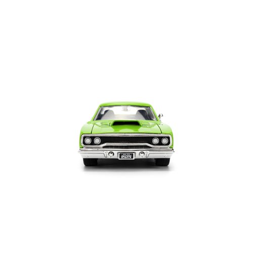 Bigtime Muscle 1970 Plymouth Road Runner Glossy Green 1:24 Scale Die-Cast Metal Vehicle