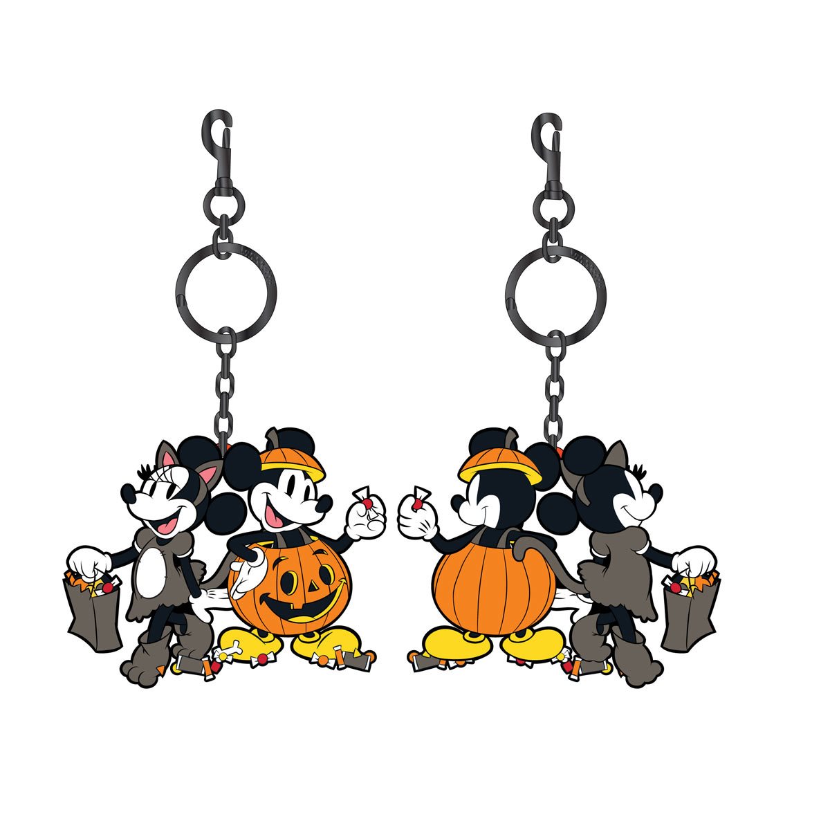 Mickey / Minnie Pumpkin Halloween Keychain – Post Mortem Horror Bootique