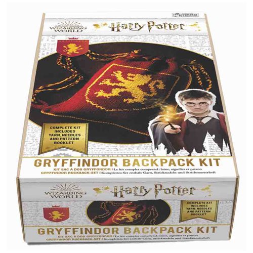 Harry Potter Gryffindor Reversible Backpack Knitting Kit
