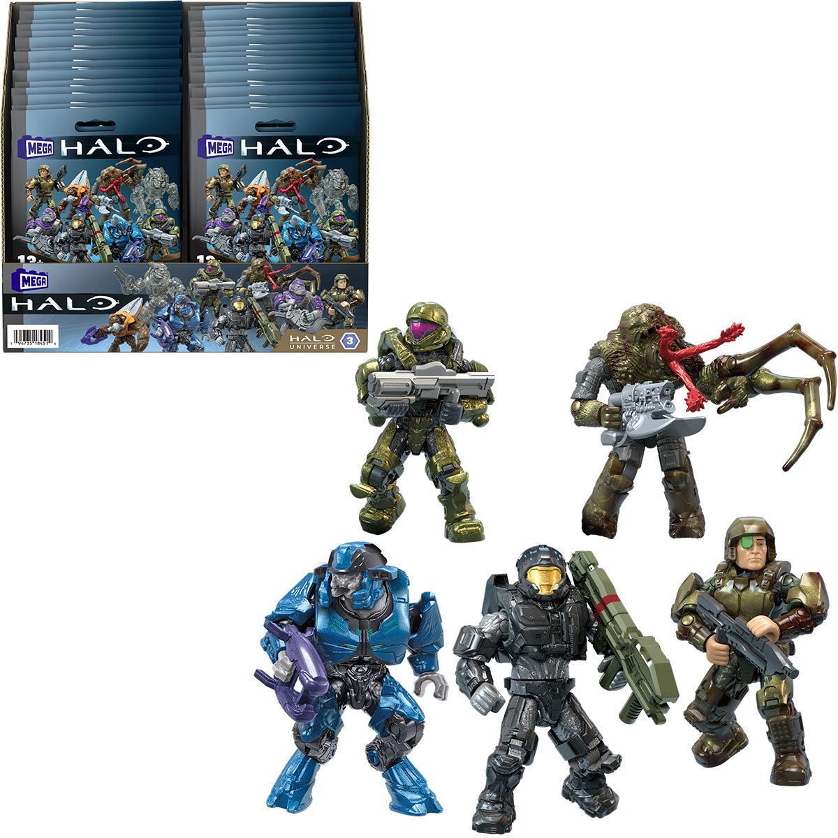  Mega Construx Halo Universe Series 2 Blind Bag Mini Figures  (Pack of 4) : Toys & Games