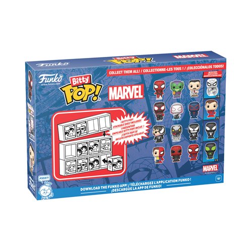 Spider-Man Parker Split Funko Bitty Pop! Mini-Figure 4-Pack